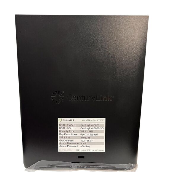 CenturyLink Prism TV Technicolor C2100T 802.11AC Modem Router Gigabit DSL Fiber - Picture 6 of 15